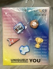 Crocs Jibbitz Shoes Charms Baseball Theme Set of 5 Brand New In Package