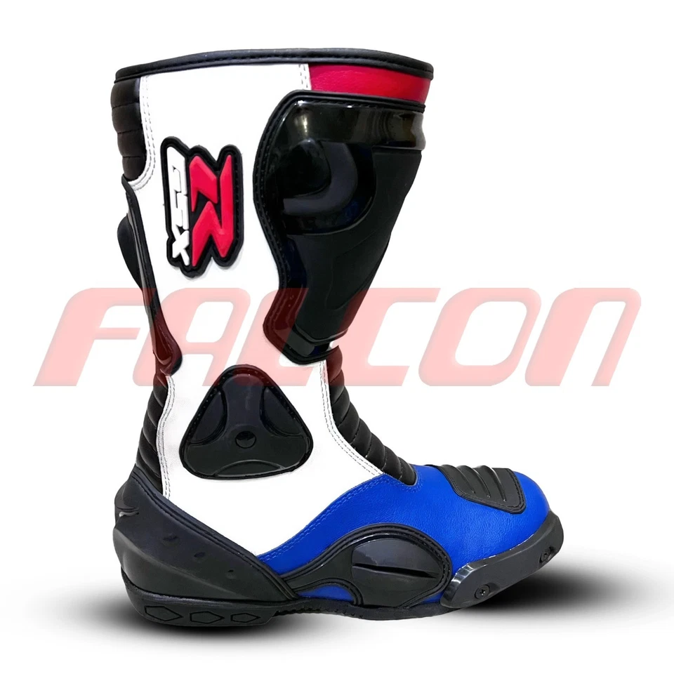 GSXR Suzuki Motocicleta Moto Cuero Botas de Carreras Zapatos Aprobado CE Todas las Tallas Foto 2 de 4