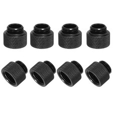 Male to Female Extender Fitting G1/4 x 10mm for Water Cooling System Black 8pcs