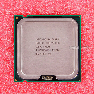 Intel Core 2 Duo E8400 3 GHz Dual-Core CPU Processor SPAPL SLB9J LGA 775