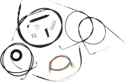 La Choppers Complete Black Vnyl Cable Line Mini Ape Kit Harley 99-03 Sportster - Picture 1 of 1