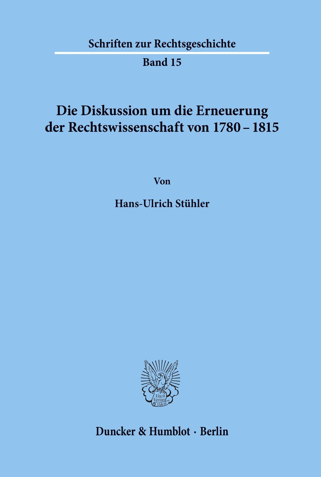 Thumbnail - Hans-ulrich Stühler | Die Diskussion Um Die Erneuerung Der
