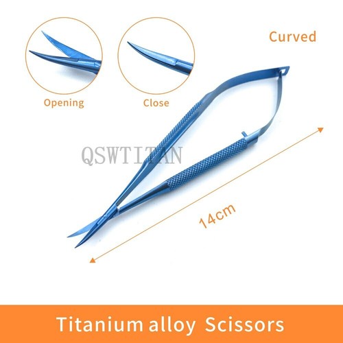 Titanium Ophthalmic Micro Cornea scissors Surgery Ophthalmic Instrument - Picture 14 of 20