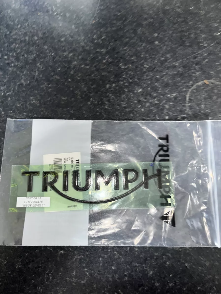 GENUINE TRIUMPH STREET TRIPLE 765 R 2020 TANK BADGE 140MM T2401578 