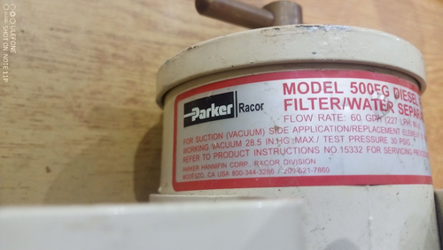 Genuine Parker Racor 500FG30 Turbine Series Diesel Fuel Filter/Water Separator. - Picture 4 of 5