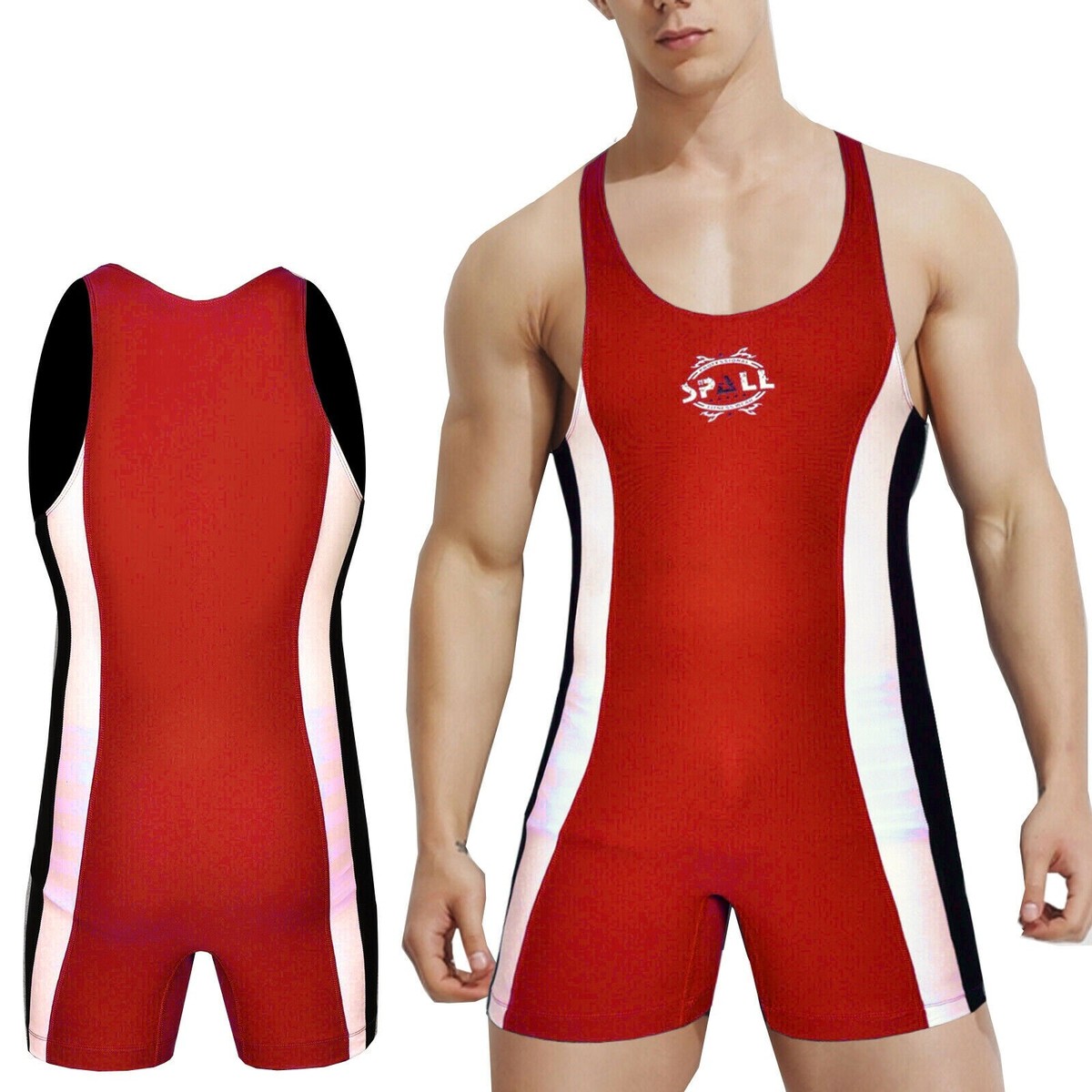 SMMASH Gorilla Professionnel Wrestling Singlet Homme, Bodysuit