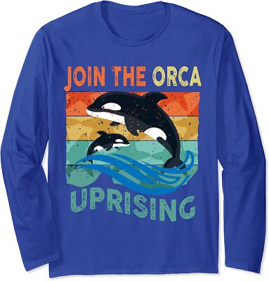 Orca Uprising Join The Orca Uprising 2023 Whales Long Sleeve T-Shirt