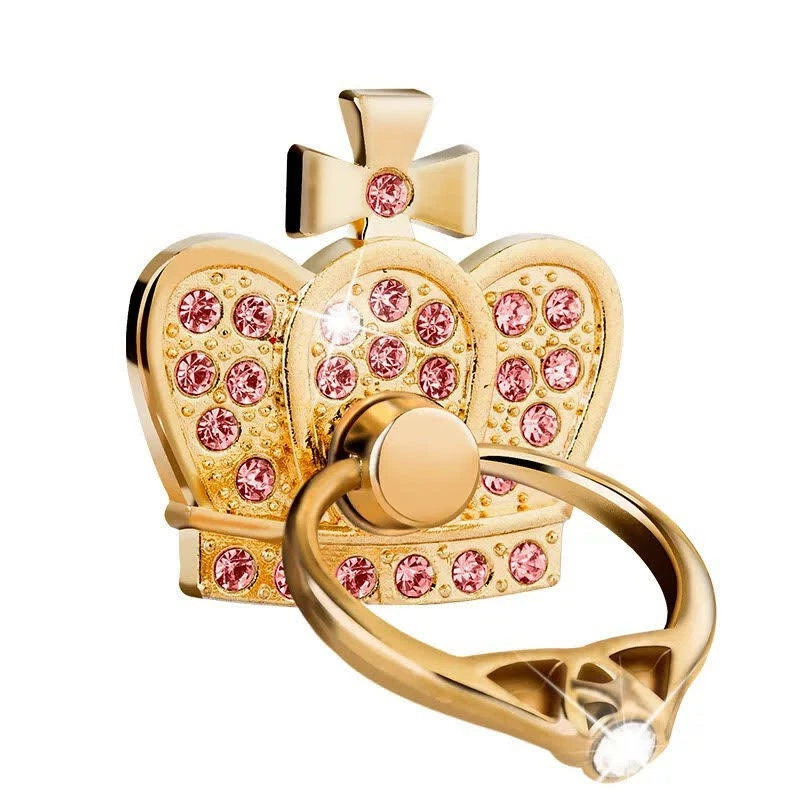 Rotación 360 Moda Cristal Piedras Preciosas Teléfono Anillo Soporte Agarre - Mi Reina Foto 2 de 4