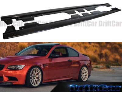 FITS 08-13 BMW E92 E93 M3 STOCK BUMPER CARBON FIBER END.C C TYPE SIDE SKIRT LIP