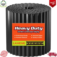 Corrugated Metal Garden Edging 6" X 40Ft, Landscape Edging Border for Lawn Flowe