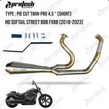 2-1 Exhaust Harley Milwaukee EIGHT STREET BOB  FXBB 107 114 Header Pipe