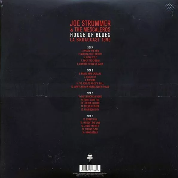 Joe Strummer & The Mescaleros 2 LP Vinyl The House of Blues 1999 New Sealed - Image 3 of 4