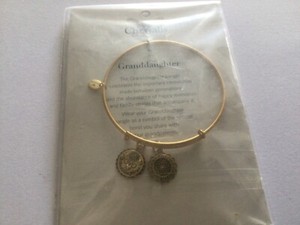 Authentic Chrysalis Granddaughter Expandable Bangle Gold Plated