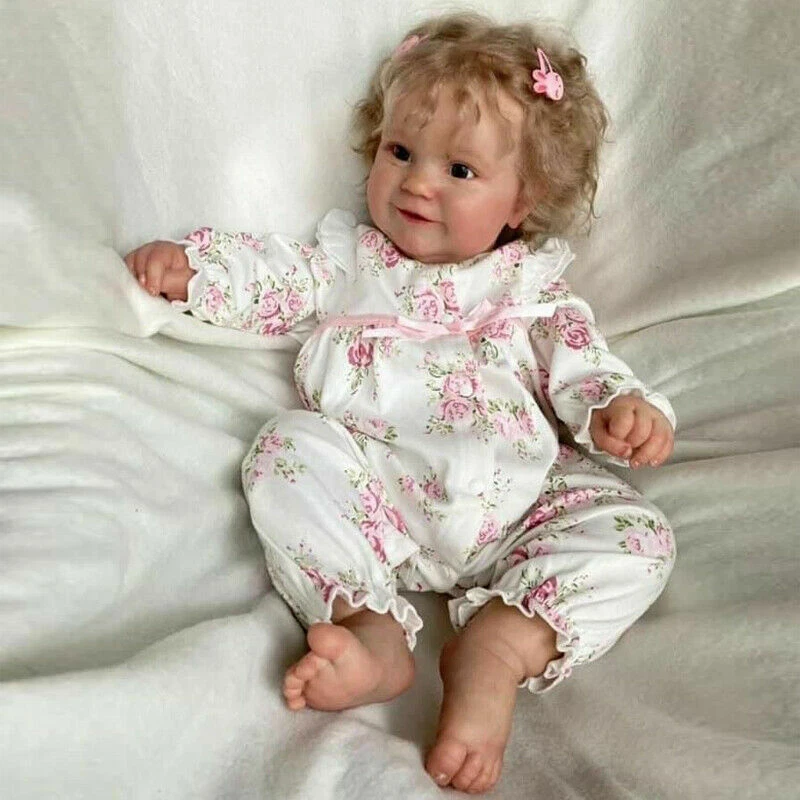 Muñecas bebé renacido cuerpo completo vinilo suave realista niña recién nacida muñecas regalo 20 pulgadas Foto 4 de 4