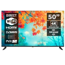 TV 50 Inch UHD 4K Smart TV with Android 11 DLED Technology 3x HDMI 2x USB