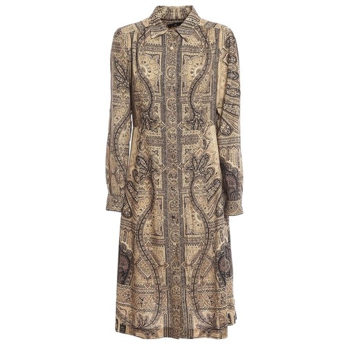 ETRO Other Long Sleeve Shirt 42 Silk Purple Total Pattern 81-19653