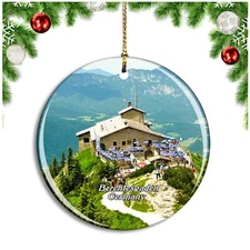 Berchtesgaden Eagle's Nest Germany Christmas ornament city travel souvenir