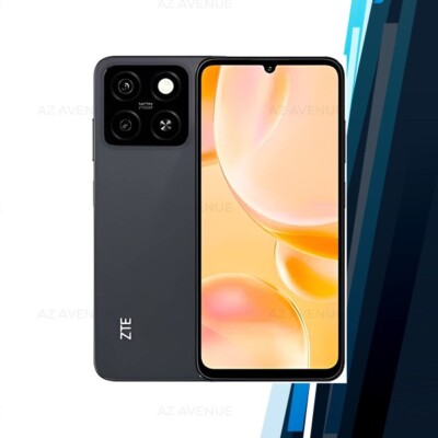 スマートフォン本体 ZTE Blade A55 128GB 12GB RAM Blade A55 Android Cell Phone (Black/4GB+128GB/Dual SIM