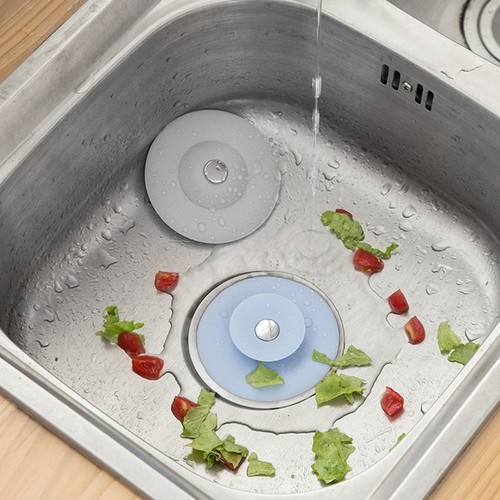 3x Küche Silikon Abfluss Sieb Haar Ablaufsieb Siebkorb Spüle Stöpsel Waschbecken - Bild 5 von 12