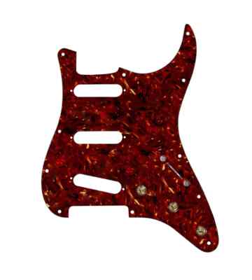 920D Custom 5 Way Pre-Wired SSS Strat Stratocaster Pickguard - Tortoise