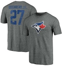 Toronto Blue Jays Fanatics Heathered Vladimir Guerrero Jr. Heritage T Shirt MLB