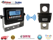 Prime OP-927W Tension Wireless Crane Scale 9,000 lb x 1 lb 2 Yr Warranty