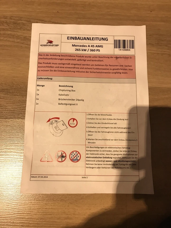 Mercedes AMG A45 CLA45 GLA45 360PS Speedbuster Chiptuning Box - Bild 3 von 4
