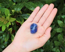 1 Lapis Tumbled Stone: (Premium Quality 'A' Grade Lapis Lazuli)