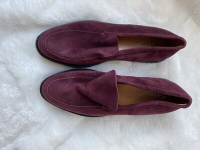 Aquatalia Burgundy Suede Platform Loafers | Women’s 8.5 | New Aquatalia Hayley Water Resistant Platform Loafer In Burgundy  main image 3