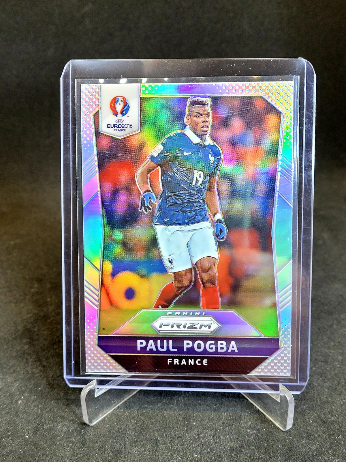 2016 Panini Prizm UEFA Euro Soccer Paul Pogba Silver Prizm Refractor France