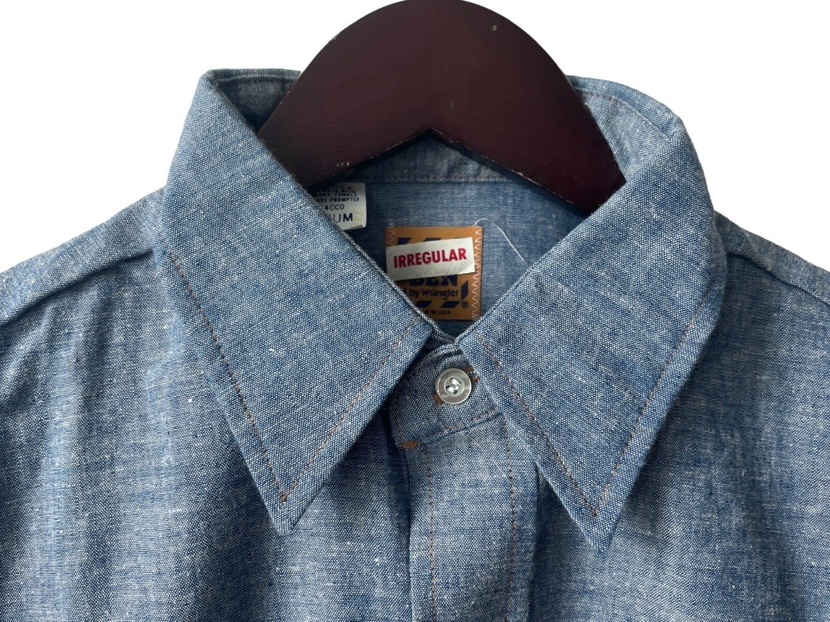 60s BIG BEN ヴィンテージ シャンブレー シャツ Wrangler vintage wrangler big ben chambray western shirt mens size