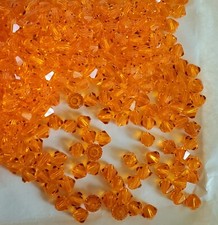 Vintage Swarovski 5301 5mm bicone beads, Sun 24pcs 
