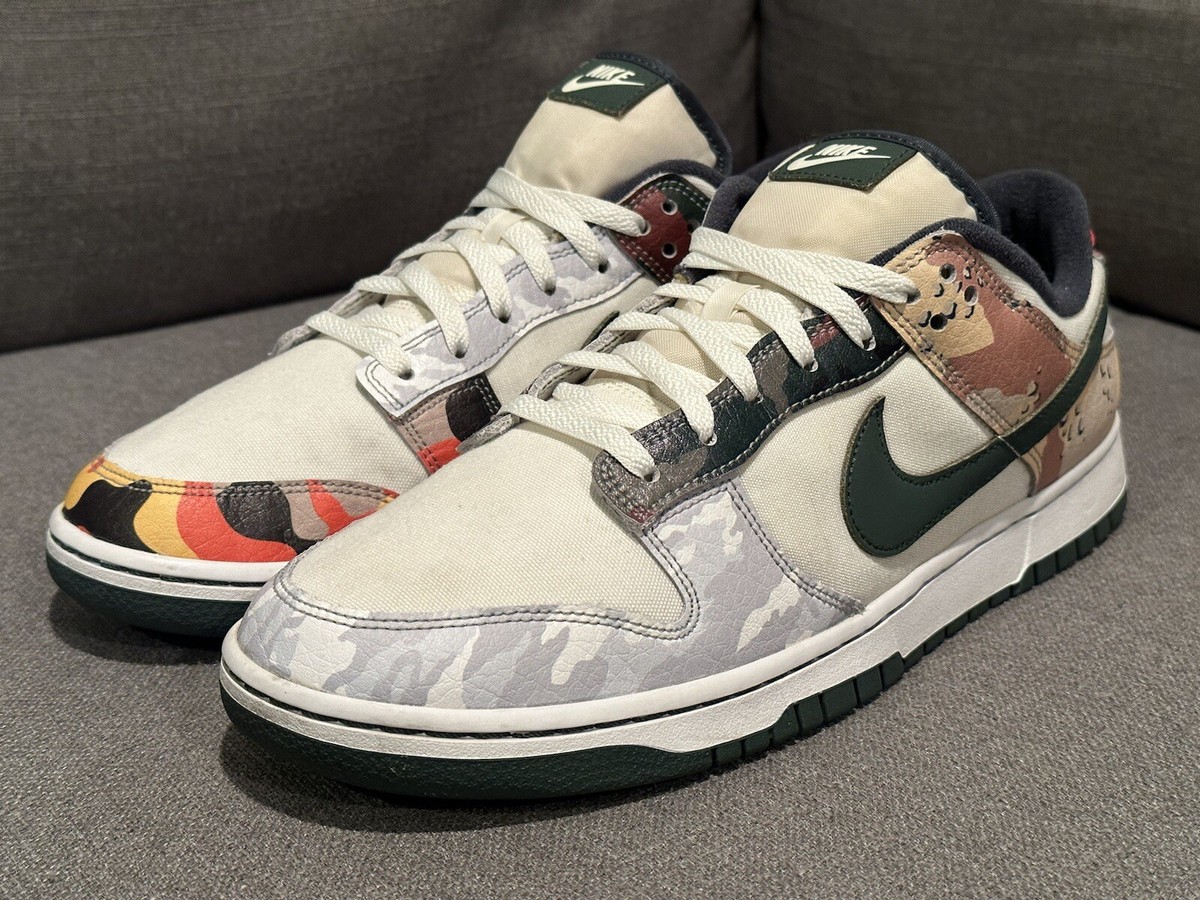 NIKE DUNK LOW SE \"SAIL MULTI CAMO\" 新品未使用 Nike Dunk Low SE 'Sail Multi-Camo' DH0957-100