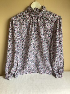 mock turtleneck blouse