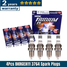 4x New NGK BKR6EIX-11 Iridium IX Spark Plugs 3764 For Mitsubishi Honda 1.5 2.0L