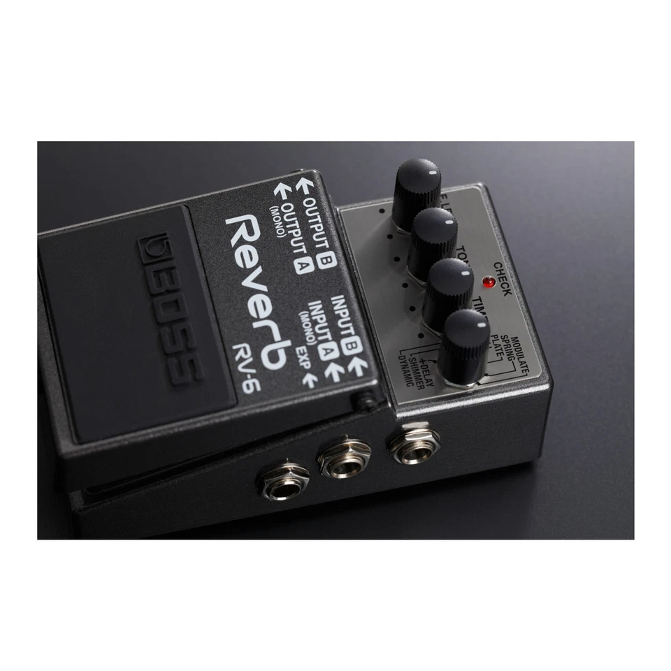 BOSS RV-6 Compact Eight Reverb Effect 100 Percent Wet Sound Digital Reverb Pedal - Image 3 of 4