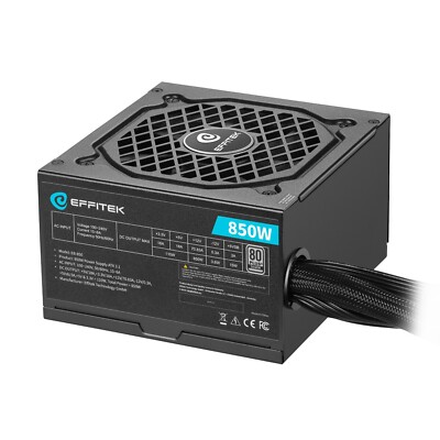 Gamer Computer Netzteil 850Watt ATX 3.1 PCI 5.1 PC Power 80Plus 3 Jahre Garantie