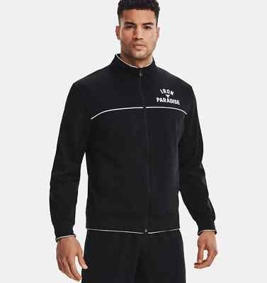 UNDER ARMOUR Men's Project Rock Iron Paradise Knit Track Jacket NWT SIZE: LARGE