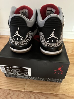 jordan retro 3 black cement stockx