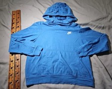 Nike Sportswear Hoodie Womens Medium Blue Funnel Neck 853928 Sweatshirt