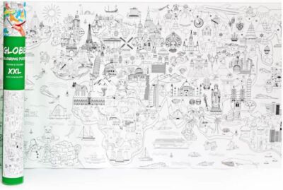 KINDER EXTRA GROSS FARBMALEREI IN DER WELT POSTER KUNST UND BASTELN