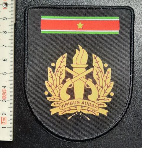 Suriname Korps Politie Polizeiabzeichen, Police Patch selten Gold für Offiziere - Bild 2 von 3