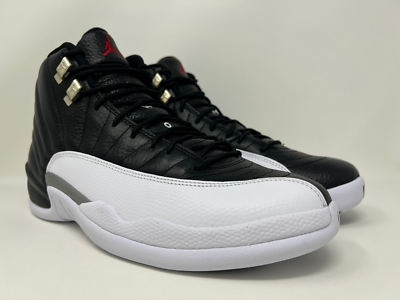 Nike Air Jordan Retro XII 12 Playoffs 2022 Black White Men display picture 1