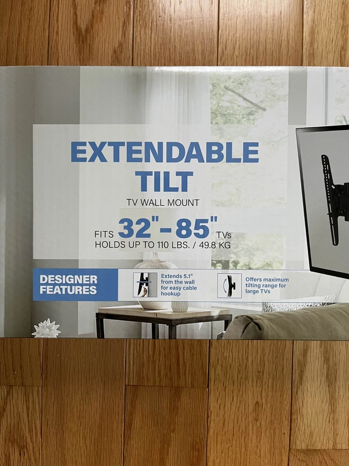 Sanus выдвижное наклонное настенное крепление для телевизоров 32-85 дюймов - VESA 800x400 - Изображение 2 из 4