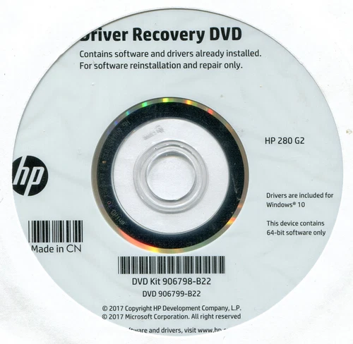 Driver Recovery Windows 10 Original 64 bit HP 280 G2