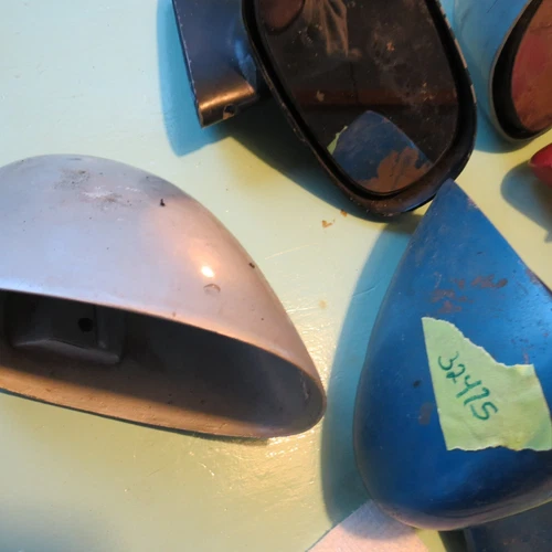 Vintage groovy remote and sport racing type outside mirrors Ford Mustang parts