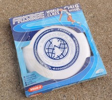 Vintage Wham-O Frisbee World Class 141G White Blue Champions Disc Golf Freestyle