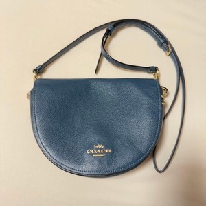 バッグ Old Coach HalfMoon Leather Bag Dark Navy Coach Half Moon | eBay