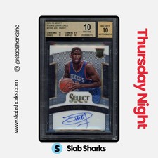 2014 PANINI SELECT #RS-JE JOEL EMBIID ROOKIE SIGNATURES AUTO RC /275 BGS 10 - 10