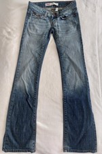 Only New Ebba Bootcut Jeans Stretch Super Low Flared Blau Used 25 34 XS